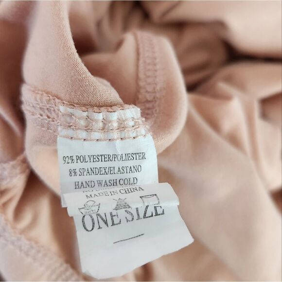 Peach High-Waisted Leggings - Picture 3 of 3